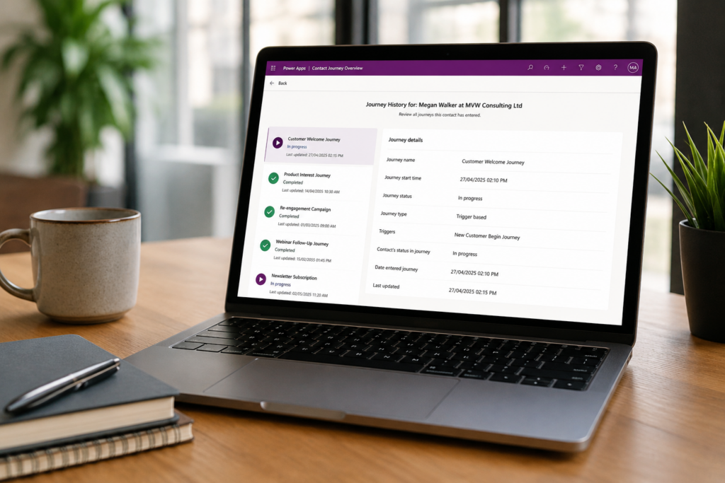 Create a Customer Insights Journeys Overview Page for Contacts
