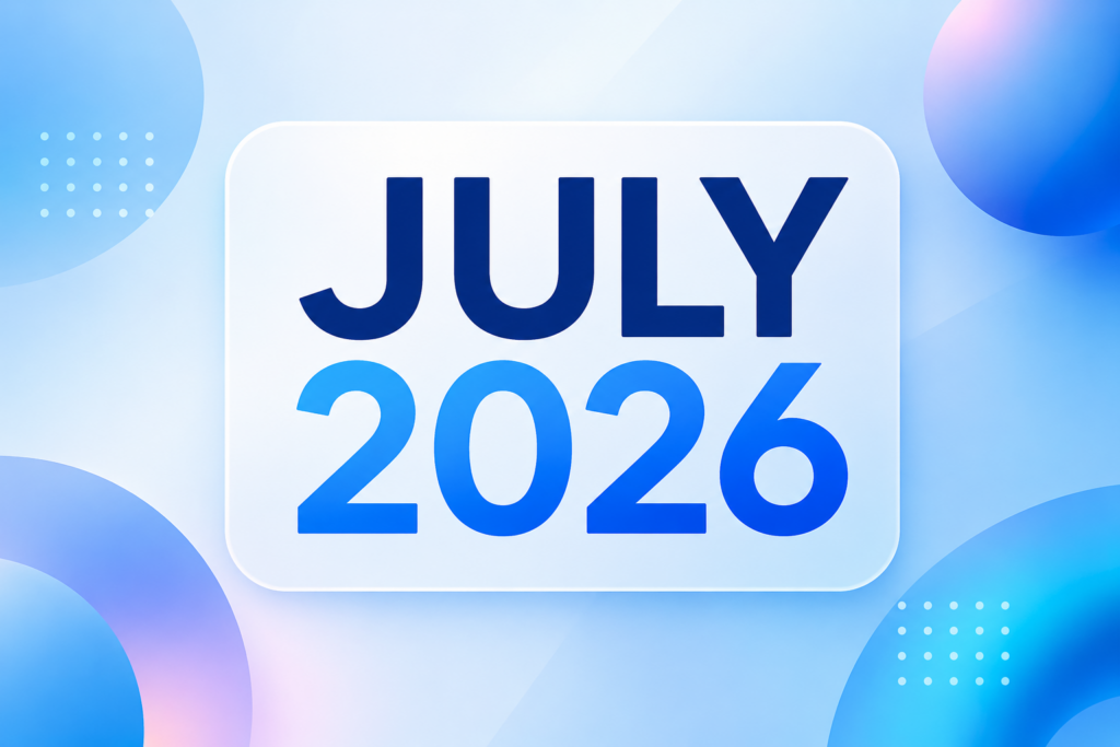 July 2026 Update